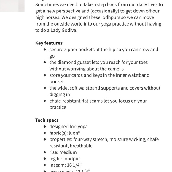 Lululemon It’s Happening Johdpur pants sz 8 perfect condition black. - Picture 9 of 16